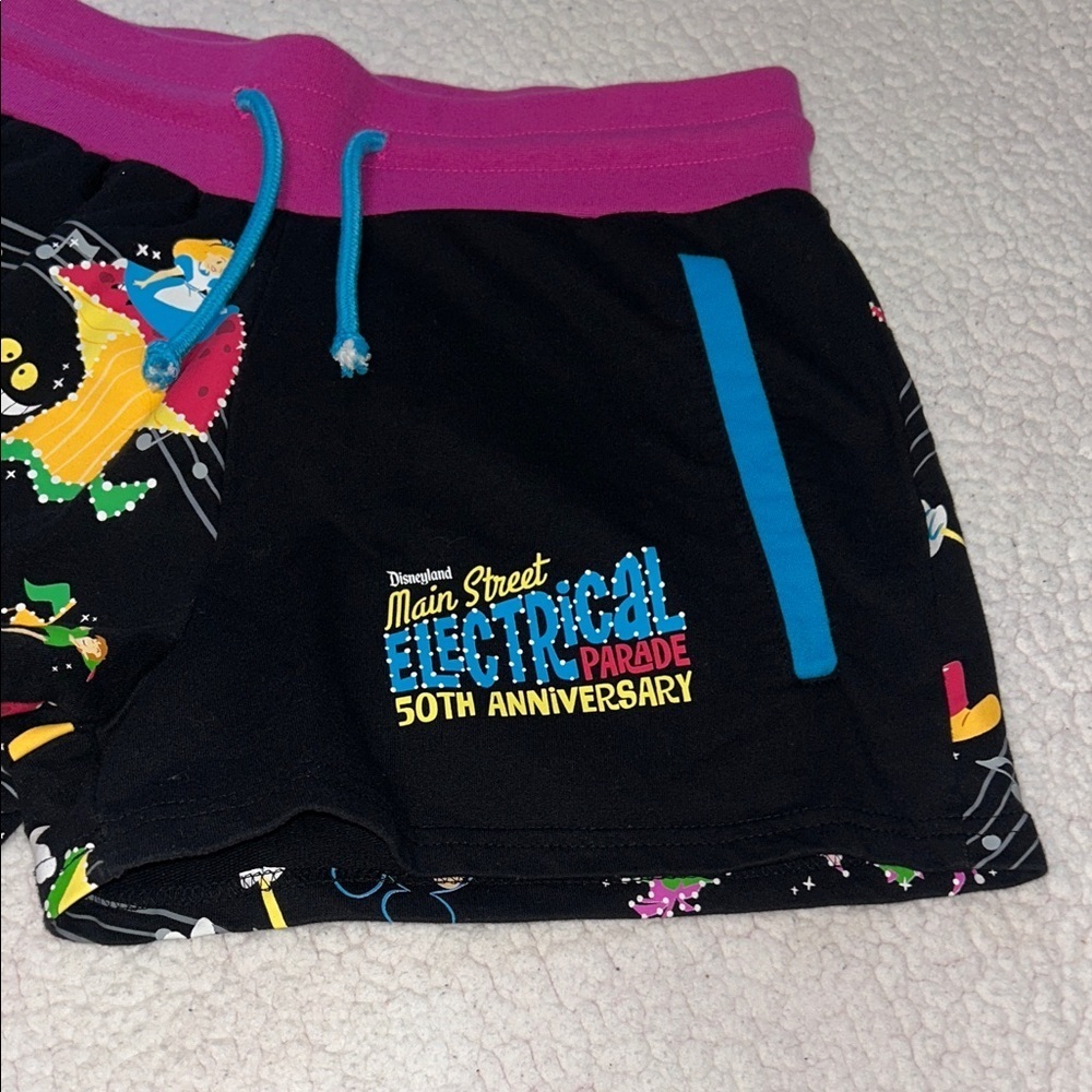 Disney Black Shorts with Pink and Blue Highlights - Picture 2 of 12